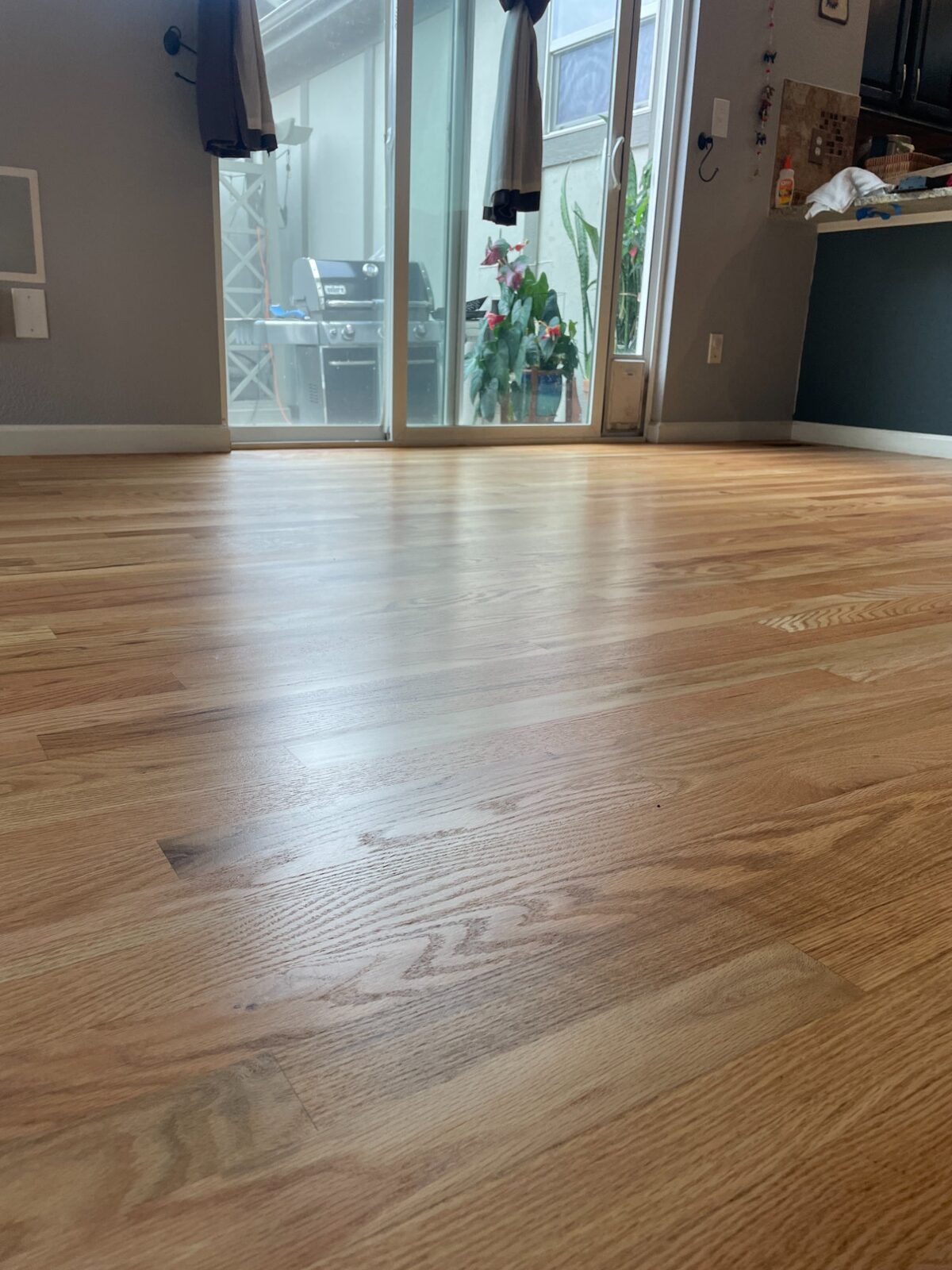 During: Stain Application — Denver Metro | Casta Hardwood