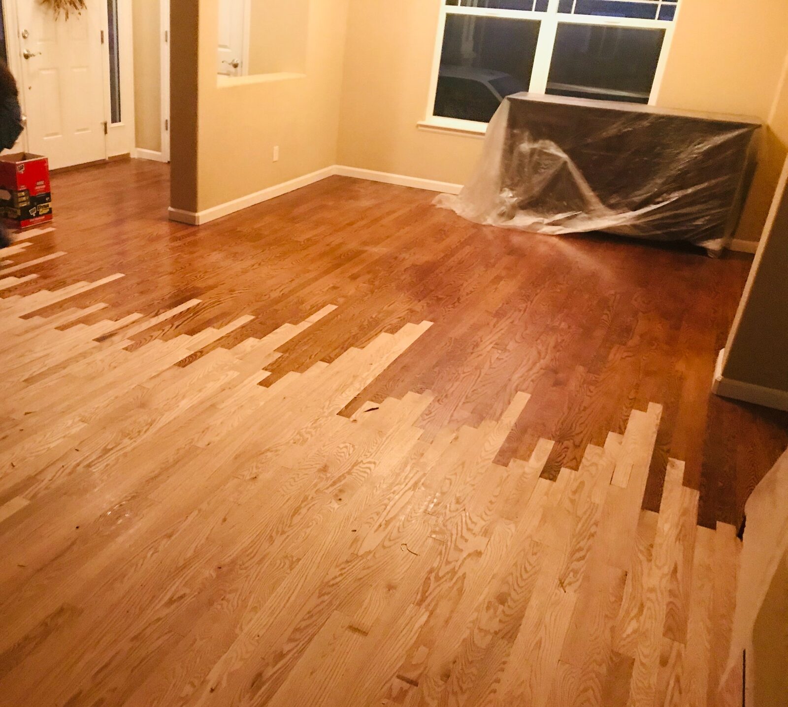 Oak Herringbone — Spiral Staircase — Denver Metro | Casta Hardwood