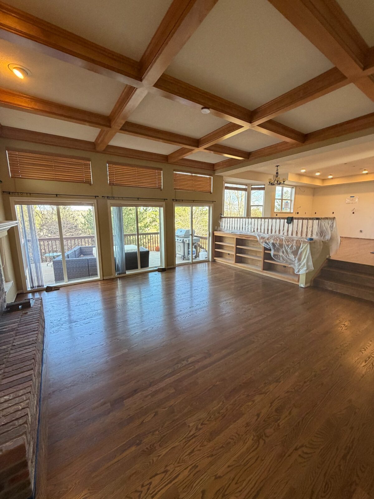 Oak Stair Tread Refinish — Denver Metro | Casta Hardwood